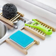 将图片加载到图库查看器，Portable Soap Dishes Natural Wood Soap Tray Holder Dish Storage Bath Shower Plate Home Bathroom Wash Soap Holder Home Bamboo Wood Soap Holder Bathroom Wooden Soap Case Hand Craft Bathtub Shower Dish Accessories
