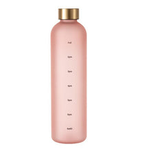 将图片加载到图库查看器，Portable Space Cup Sports Water Bottle Fruit Lemon Juice Drinking Bottle Outdoor travel camping plastic cup beverage utensils Motivational Water Bottle with Time Marker to Drink Reusable Plastic Bottle with BPA Free for Gym and Sports
