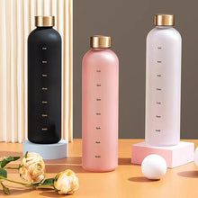 将图片加载到图库查看器，Portable Space Cup Sports Water Bottle Fruit Lemon Juice Drinking Bottle Outdoor travel camping plastic cup beverage utensils Motivational Water Bottle with Time Marker to Drink Reusable Plastic Bottle with BPA Free for Gym and Sports
