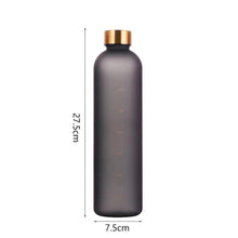 将图片加载到图库查看器，Portable Space Cup Sports Water Bottle Fruit Lemon Juice Drinking Bottle Outdoor travel camping plastic cup beverage utensils Motivational Water Bottle with Time Marker to Drink Reusable Plastic Bottle with BPA Free for Gym and Sports
