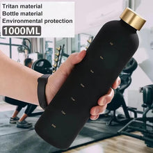 将图片加载到图库查看器，Portable Space Cup Sports Water Bottle Fruit Lemon Juice Drinking Bottle Outdoor travel camping plastic cup beverage utensils Motivational Water Bottle with Time Marker to Drink Reusable Plastic Bottle with BPA Free for Gym and Sports
