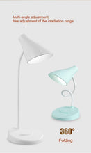 Load image into Gallery viewer, Portable USB Rechargeable LED Folding Desk Lamp Eye Protection Touch Dimming Working Reading Table Lamp  For Book Bed Office Decorative Table Lamp Cute Study Lamps for Bedroom Décor
