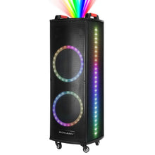 将图片加载到图库查看器，Portable Wireless Party Speaker Colorful Lights DJ PA System
