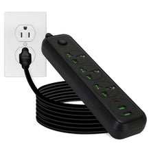 Load image into Gallery viewer, Power Strip with 5.9ft Extension
