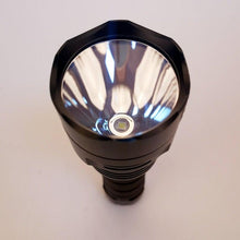 Load image into Gallery viewer, Powerful Flashlight Rechargeable Waterproof Searchlight Powerful Long Beam Distance LED Super Bright Flashlight Cree Torch with  Ramping Indicator USB Charger Super Bright Torch Best For Hiking Hunting Camping Outdoor Sport
