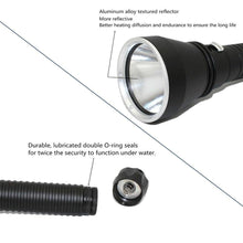 Load image into Gallery viewer, Powerful LED Rechargeable Dive Flashlight Cree Diving Flashlight Underwater Waterproof  High Lumen LED Scuba Diving  Torch Flashlight For Scuba Diving Underwater Torch
