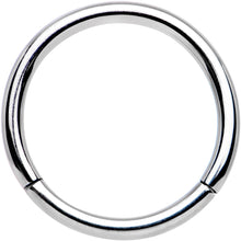 将图片加载到图库查看器，16G 3/8 Solid G23 Implant Grade Titanium Hinged Segment Ring
