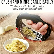 Load image into Gallery viewer, Premium Stainless Steel Garlic Rocker Press - Compact, Durable, and Rust-Resistant Kitchen Gadget
