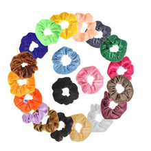 Load image into Gallery viewer, Premium Velvet Elastic Hair Scrunchies

