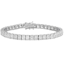 将图片加载到图库查看器，Princess Cut Crystal Tennis Bracelet
