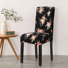 Load image into Gallery viewer, Print Pattened Dining Chair Cover Spandex Elastic Chair Slipcover Stretch Case For Chairs Wedding Hotel Banquet  Fit Stretch Short Dining Room Chair Covers with Printed Pattern Banquet Chair Seat Protector Slipcover For Home Party Hotel Wedding Ceremony

