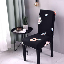 Load image into Gallery viewer, Print Pattened Dining Chair Cover Spandex Elastic Chair Slipcover Stretch Case For Chairs Wedding Hotel Banquet  Fit Stretch Short Dining Room Chair Covers with Printed Pattern Banquet Chair Seat Protector Slipcover For Home Party Hotel Wedding Ceremony
