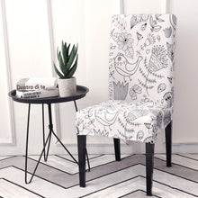 Load image into Gallery viewer, Print Pattened Dining Chair Cover Spandex Elastic Chair Slipcover Stretch Case For Chairs Wedding Hotel Banquet  Fit Stretch Short Dining Room Chair Covers with Printed Pattern Banquet Chair Seat Protector Slipcover For Home Party Hotel Wedding Ceremony
