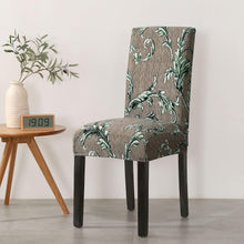 Load image into Gallery viewer, Print Pattened Dining Chair Cover Spandex Elastic Chair Slipcover Stretch Case For Chairs Wedding Hotel Banquet  Fit Stretch Short Dining Room Chair Covers with Printed Pattern Banquet Chair Seat Protector Slipcover For Home Party Hotel Wedding Ceremony
