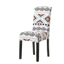 Load image into Gallery viewer, Print Pattened Dining Chair Cover Spandex Elastic Chair Slipcover Stretch Case For Chairs Wedding Hotel Banquet  Fit Stretch Short Dining Room Chair Covers with Printed Pattern Banquet Chair Seat Protector Slipcover For Home Party Hotel Wedding Ceremony
