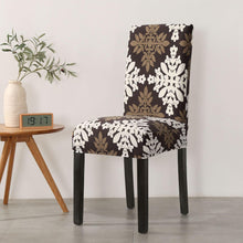 Load image into Gallery viewer, Print Pattened Dining Chair Cover Spandex Elastic Chair Slipcover Stretch Case For Chairs Wedding Hotel Banquet  Fit Stretch Short Dining Room Chair Covers with Printed Pattern Banquet Chair Seat Protector Slipcover For Home Party Hotel Wedding Ceremony

