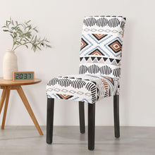 Load image into Gallery viewer, Print Pattened Dining Chair Cover Spandex Elastic Chair Slipcover Stretch Case For Chairs Wedding Hotel Banquet  Fit Stretch Short Dining Room Chair Covers with Printed Pattern Banquet Chair Seat Protector Slipcover For Home Party Hotel Wedding Ceremony
