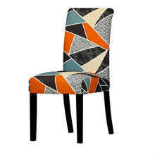 Load image into Gallery viewer, Printed Chair Cover Economical and Practical Stretch Seat Cover Slipcovers Big Elastic Washable Dining Chairs Beach Chairs Removable Washable Short Parsons Kitchen Chair Covers Protector for Dining Room Hote
