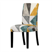 Load image into Gallery viewer, Printed Chair Cover Economical and Practical Stretch Seat Cover Slipcovers Big Elastic Washable Dining Chairs Beach Chairs Removable Washable Short Parsons Kitchen Chair Covers Protector for Dining Room Hote
