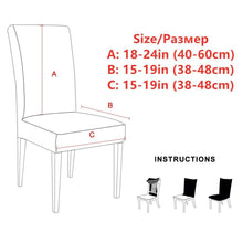 Load image into Gallery viewer, Printed Chair Cover Spandex Stretch Durable Soft Seat Chair Covers Slipcovers for Kitchen Dining Room Wedding Banquet Hotel  Chair Covers for Dining Room Stretch Spandex Removable Washable Anti-dust Seat Slipcover  Protector for Hotel Office Ceremony
