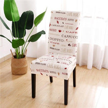 Load image into Gallery viewer, Printed Chair Cover Spandex Stretch Durable Soft Seat Chair Covers Slipcovers for Kitchen Dining Room Wedding Banquet Hotel  Chair Covers for Dining Room Stretch Spandex Removable Washable Anti-dust Seat Slipcover  Protector for Hotel Office Ceremony
