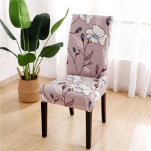 Load image into Gallery viewer, Printed Chair Cover Spandex Stretch Durable Soft Seat Chair Covers Slipcovers for Kitchen Dining Room Wedding Banquet Hotel  Chair Covers for Dining Room Stretch Spandex Removable Washable Anti-dust Seat Slipcover  Protector for Hotel Office Ceremony
