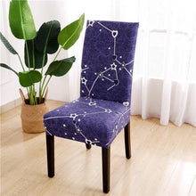 Load image into Gallery viewer, Printed Chair Cover Spandex Stretch Durable Soft Seat Chair Covers Slipcovers for Kitchen Dining Room Wedding Banquet Hotel  Chair Covers for Dining Room Stretch Spandex Removable Washable Anti-dust Seat Slipcover  Protector for Hotel Office Ceremony
