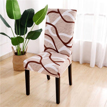 Load image into Gallery viewer, Printed Chair Cover Spandex Stretch Durable Soft Seat Chair Covers Slipcovers for Kitchen Dining Room Wedding Banquet Hotel  Chair Covers for Dining Room Stretch Spandex Removable Washable Anti-dust Seat Slipcover  Protector for Hotel Office Ceremony
