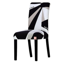 将图片加载到图库查看器，Printed Chair Cover Washable Removable Big Elastic Seat Arm Covers Slipcovers Stretch For Banquet Hotel Printed Dining Chair Slipcovers, Removable Washable Soft Spandex Stretch Chair Covers Banquet Chair
