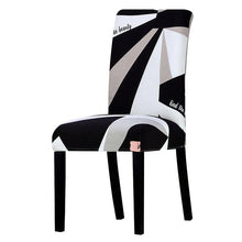 将图片加载到图库查看器，Printed Chair Cover Washable Removable Big Elastic Seat Arm Covers Slipcovers Stretch For Banquet Hotel Printed Dining Chair Slipcovers, Removable Washable Soft Spandex Stretch Chair Covers Banquet Chair
