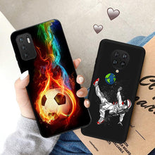 Load image into Gallery viewer, Printed Design Class Shockproof Silicone Cover For Xiaomi Redmi Note 11 Pro 10 5G 9 9s 8 7 9T 8T Astronaut Football Soft Black Phone Case For Redmi 10 9 9a 9c 9T 8 8A 7A Cover
