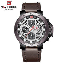 将图片加载到图库查看器，Men's Casual Waterproof Watch With Chronometers And Fluorescent Hands Excellent Design Perfect Gift
