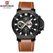 将图片加载到图库查看器，Men's Casual Waterproof Watch With Chronometers And Fluorescent Hands Excellent Design Perfect Gift
