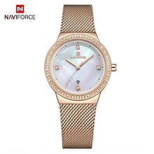 Load image into Gallery viewer, Fashion Elegant Watches   Luxury Analog Women Watch  With Date Casual Quartz  Wristwatch With Stainless Steel Mesh Band Perfect Gift
