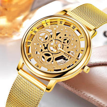 Load image into Gallery viewer, Unisex Metal Silver Watch With Steel Bracelet Unique Design Perfect Gift For Your Loved One
