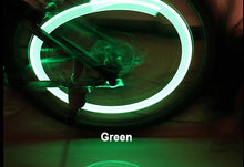 Load image into Gallery viewer, Bike Light Road Bike LED Tire Valve Caps Wheel Spokes Flash Tyre Wheel Valve Stem Cap Light For Car Bike Bicycle Motorcycle Automatic Wheel Spoke Light Tire Lights Lamp Bulb Car Accessories For Riding At Night
