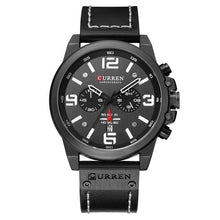 Load image into Gallery viewer, Retro  Waterproof Watch With Chronometers Steel Case And Leather Belts Unique Design Excellent Look Perfect Gift For Your Man
