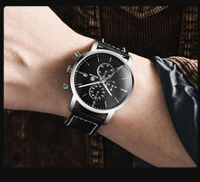 将图片加载到图库查看器，2021 New Business Men Watch Full Steel Quartz Luxury Casual Waterproof Leather Sports Male Wristwatch
