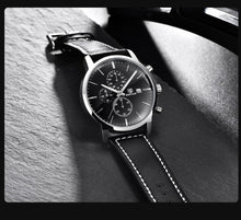 将图片加载到图库查看器，2021 New Business Men Watch Full Steel Quartz Luxury Casual Waterproof Leather Sports Male Wristwatch
