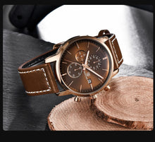 将图片加载到图库查看器，2021 New Business Men Watch Full Steel Quartz Luxury Casual Waterproof Leather Sports Male Wristwatch
