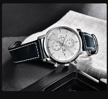 将图片加载到图库查看器，2021 New Business Men Watch Full Steel Quartz Luxury Casual Waterproof Leather Sports Male Wristwatch
