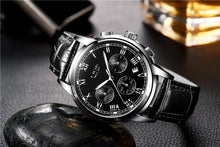 Load image into Gallery viewer, Men's Elegant Watch With Chronometers And Leather Belts  Business Style Perfect Gift Excellent Look
