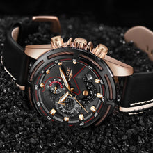 Load image into Gallery viewer, Waterproof Men's Sports  Watch With Leather Transparent Belts, Chronometers Day View Perfect Gift
