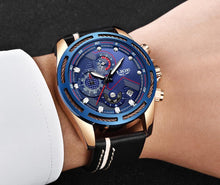 Load image into Gallery viewer, Waterproof Men's Sports  Watch With Leather Transparent Belts, Chronometers Day View Perfect Gift
