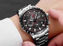 Load image into Gallery viewer, Men's  Watch With Chronometers Day Display And Fluorescent Hands Unique Design Excellent Gift
