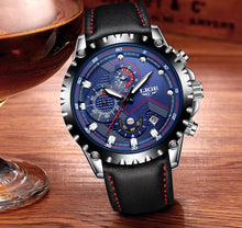 Load image into Gallery viewer, Men's  Watch With Chronometers Day Display And Fluorescent Hands Unique Design Excellent Gift

