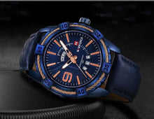 Load image into Gallery viewer, Men's Waterproof Leaghter Watch With Day, Date and Fluorescent Hands Perfect Gift For Your Man
