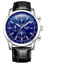 Load image into Gallery viewer, Men's  Waterproof Watch With Chronometers Date Display And Fluorescent Pointers Excellent Look Perfect Gift
