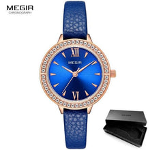 Load image into Gallery viewer, Luxury Green Fashion Womens Watch Classic Quartz Round Wrist Watch Business Style For Women
