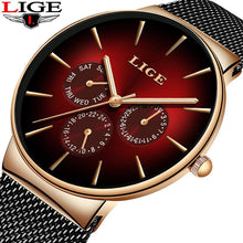 Load image into Gallery viewer, Men's Elegant Watch With  Stainless Steel Straps And Chronometers For Day And Date Display Unique Design Perfect Gift For Man And Women
